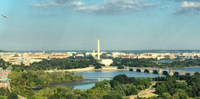 This is a photo of the Washington DC skyline from Virgina